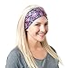 RiptGear Stretch Sport Headband for Women (Hippie Flower) — Made of Non-Slip Sweat Wicking Fabric — Great for Yoga, Running or The Gym — Soft Headband That Fits Most Head Sizes — (1-Pack)