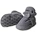 Zutano Baby Solid Fleece Gripper Bootie, Gray, 18 Months