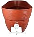 EMSCO Group Bloomers Railing Planter with Drainage Holes – 24