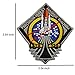 Lightbird NASA Space Patches 6 Pieces, Embroidered Iron. On/Sew On Space Patches,US Flag Patch (Iron. on/Heat Transfer Backing)