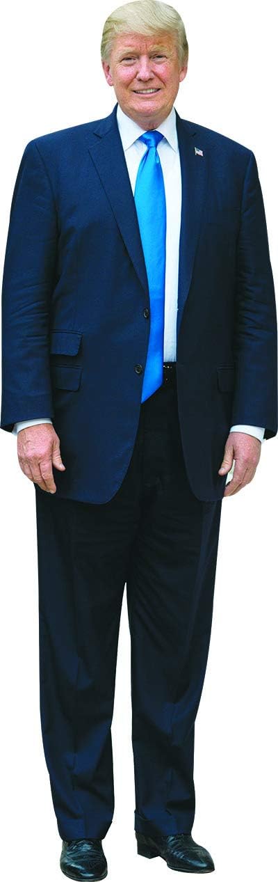 aahs!! Engraving Donald Trump Stand Up | Cardboard Cutout | 6 feet Life Size Standee Picture Poster Photo Print of President (Trump Smiling Life-Size)