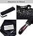 Balios Travel Folding Umbrella with Real Wood Handle Auto Open Close Vented Windproof Canopy - Designed in UK