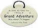 Winnie the Pooh quote: As Soon As I Saw You I Knew A Grand Adventure Was About To Happen. Ceramic wall plaques handmade in the USA for over 30 years. Introductory price for this NEW saying.