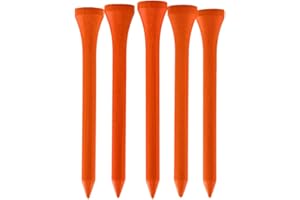 TH Golf Bamboo Golf Tees 70mm | Pack of 50 & 100 | Multiple Colour Options | Premium Durable Bamboo Golf Tees
