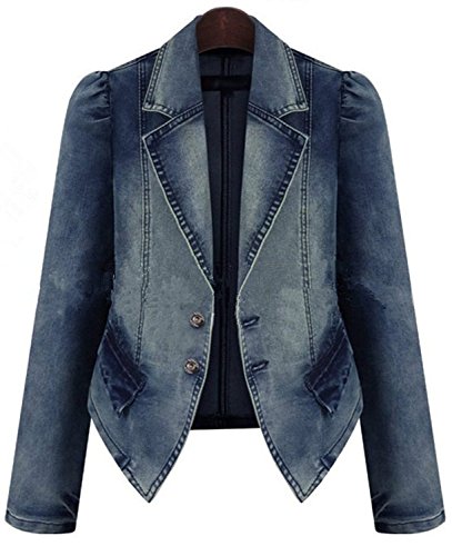 plus size fitted denim jacket