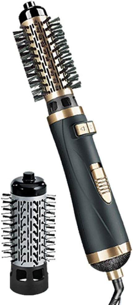 DYYTRm Rotating Hot Air Styler, Rotating Hair Dryer Brush for Long Hair with 2 Rotation Brush, Automatic Ceramic Curling Iron Machine Curling Hair