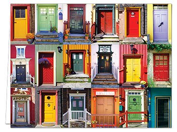 72 Note Cards - Display of Doors - 6 Designs - Blank Cards - Off-White Ivory Envelopes Included