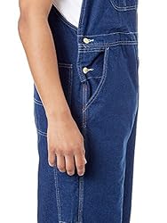 Dickies Men's Bib Overall Work Pants, Rinsed Indigo