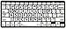 Logickeyboard BT Wireless with Large Print • for iPad and Mac • Black Letters on White Keys • p/n LKBU-LPBW-BTON-US