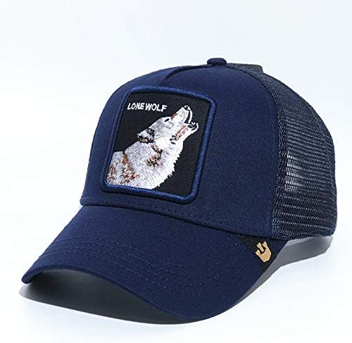 QQYZ Embroidered Baseball Cap Animal Series Embroidered Hat Net Hat Truck Hat