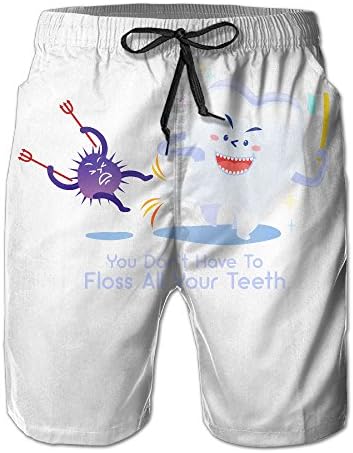 You Don't Have To Floss All Your Teeth Men's Beach Shorts Pants Casual Men's Home Shorts Pants