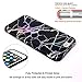 iPhone 7 Plus Case, iPhone 8 Plus Case, JAHOLAN Black Marble Design Sparkly Change Color Clear Bumper Matte TPU Soft Rubber Silicone Cover Phone Case for iPhone 7 Plus/iPhone 8 Plus