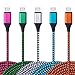 Micro Cable 10FT, HUHUTA 5 Pack Extra Long Nylon Braided Durable USB Charging Cable Cord High Speed Charge and Sync Compatible Samsung Galaxy, LG, Motorola, Blackberry, Nokia More Android