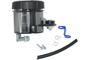 60ML Universal Motorcycle Brake Clutch Reservoir Cup Fluid Bottle Oil Reservoir Tank Cup with Bracket Oil Tube Clamps