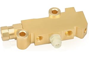 NPAUTO PV4 Brass Brake Proportioning Valve Disc Front/Disc Rear Brakes, 172-1361 Combination Valve Fit for Ford Chevy