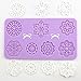 Multi Circle Flowers Lace Mat Wedding Cake Decoration Tool Flower Embossing Lace Fondant Moulds Cupcake Toppers Silicone Bake Molds for Cake Decorating, Arts, Crafts Set of 2 - By Sago Brothers