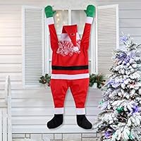 LAOSSC Hanging Santa Claus Christmas Decorations Suitable for Gutters, Christmas Decor Props On The Roof