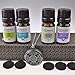 Wild Essentials Celtic Cross Aged Brass Necklace Essential Oil Diffuser Kit, Lavender, Lemongrass, Peppermint, Orange Oils, 12 Pads, Calming Aromatherapy Gift Set, Customizable Color Changing, Perfume