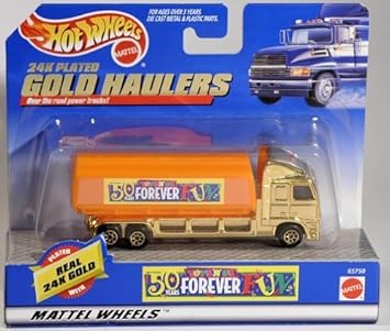 hot wheels 24k plated gold haulers