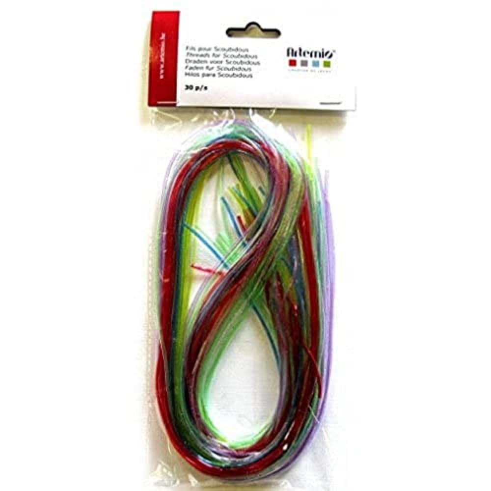 Artemio 30-Piece Glitter Threads for Scoubidous