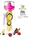 Live Infinitely Infuser Water Bottle with Recipe Ebook (Pink, 32 oz)