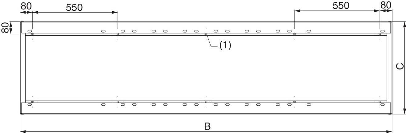 Schneider Electric nsyspc5100 Socket Spacial SF For Games, 100 x 500 mm