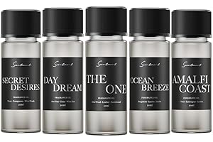 Scentiment Hotel Diffuser Oil Discovery Kit | Inspired by Elite Five Star & Luxury Hotel Scents | Aromatherapy Oils with Notes of Cardamom, Tuscan Leather, and Sandalwood (20ml, Top 5 Scents)