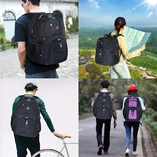 SOLDIERKNIFE Extra Large Durable 50L Travel Laptop Backpack School Backpack Travel Backpack College Bookbag with USB Charging Port fit 17 Inch Laptops for Men Women Including Lock Black 7 SOLDIERKNIFE Extra Large Durable 50L Travel Laptop Backpack School Backpack Travel Backpack College Bookbag with USB Charging Port fit 17 Inch Laptops for Men Women Including Lock Black