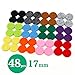 RoyAroma 17mm (2/3 inch) Replacement Felt Pads(48 pieces) with 12 colors