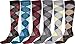 Sakkas Ladies Cute Colorful Design or Solid Knee High Socks Assorted 6-Pack