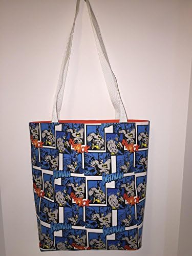 Batman Tote Bag Book Bag -15"x12"x4.5"