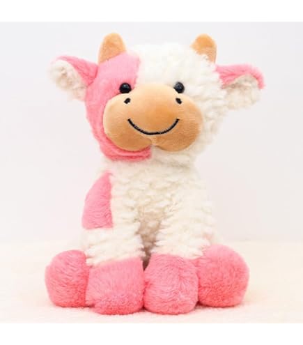 APPCRFM Muñeca De Peluche Vaca Marrón Highland – 28 Cm Realista Y Blandita – Decoración Y Regalo Para Niños