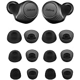 ALXCD Ear Tips Compatible with Jabra Elite 75t Headphone, 6 Pairs Replacement Silicone Tips, Compatible with Jabra Elite 75t/ 65t/ Active/ 7 Pro/Elite 3/ Elite 4 S/M/L