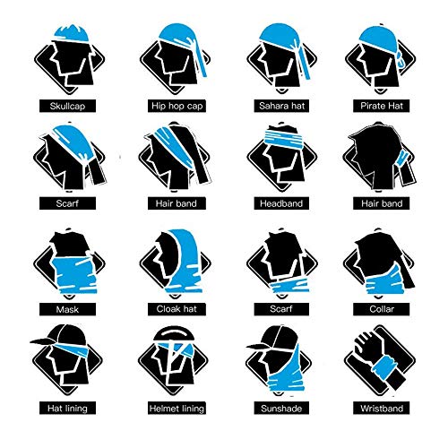 HighlifeS Skull Cycling Motorcycle Head Scarf Neck Warmer Face Mask Ski Balaclava Headband (25A)