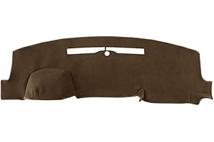 AKMOTOR Dash Cover Mat Custom for 2014-2018 Chevy Chevrolet Silverado 1500/GMC Sierra 1500, 2015-2019 Chevy Silverado/GMC Sierra 2500HD 3500HD Dashboard Pad Carpet w/o Forward Collision Warning (Brown)