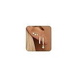 Small 14K Gold Huggie Hoop Earrings Set for