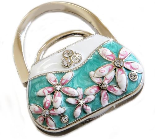 Small Goby Handbag Flowers Foldable Purse Hanger Bag Hook with Gift Box