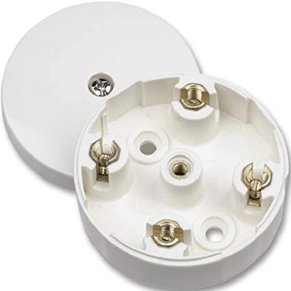 Merriway BH02618 Junction Box, 20 A with 4-Terminal - White
