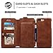 Leather Wallet Iphone Case Mens/Womens Wallet Phone 6/6s case, Credit Card Wallet cases or Cash Purse(iphone 6/6s case 4.7 inches)