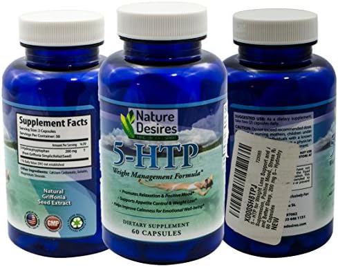 Nature Desires 5-HTP Weight Management Formula - 60 count 5htp 200mg Capsules