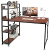 CHAHO Computer Desk with Shelves 47 Inch,Study Writing Table with Storage Bookshelf,Gaming Desk,Office Desk for Small…