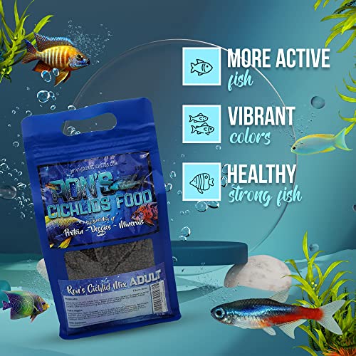 Ron's Cichlid Fish Food for African Cichlids, Tetras & Other Tropical