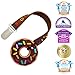 Silli Chews Teething Ring Baby Teething Toys Little Donut Silicone Teether and Clip for Babies - Best Natural Chocolate Donut Infant Teether for Boys or Girls Chew Toys