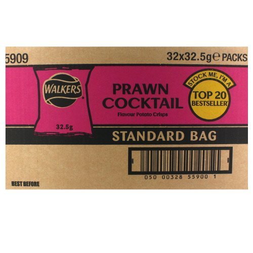 Walkers Crisps Prawn Cocktail x 32 1040g