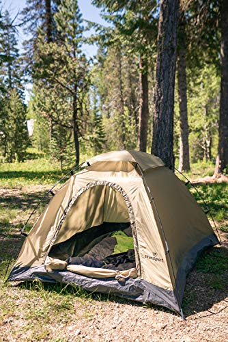 Stansport Rainier Pole Dome 4-Person Camping Tent 9'X9'x72
