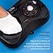 Shiatsu Foot Massager with Heat | Rotating Electric Massage Machine | Portable for Home or Office | Black
