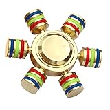 Fidget Spinner Copper Metal High Speed Hand Finger Spining Stress ADD ADHD Relieve Toys Detachable Gold Hexagonal
