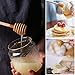 Honey Dipper,Woaiwo-q 3 Inch Small Mini Wooden Honey Sticks,Wedding Party Favors Individually Wrapped,Server for Honey Jar Dispense Drizzle Honey(50Pack)