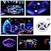 AMARS UV LED Black Lights Strip USB Operated Blacklights DC5V 5050 SMD 6.6 Feet 390nm-405nm Purple Lighting