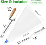 Tahikem 3 Pack Tile Grout Bags Masonry Set 12x24 in Blue with Brick Jointer view 2